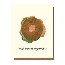 Load image into Gallery viewer, WILL YOU BE MY BAGEL?